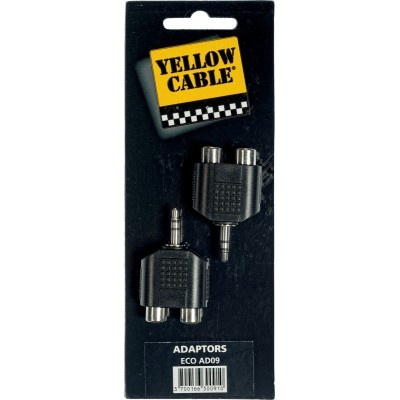 YELLOW CABLE AD09 Adaptateurs Mini Jack Stéréo Mâle / 2 RCA Femelle