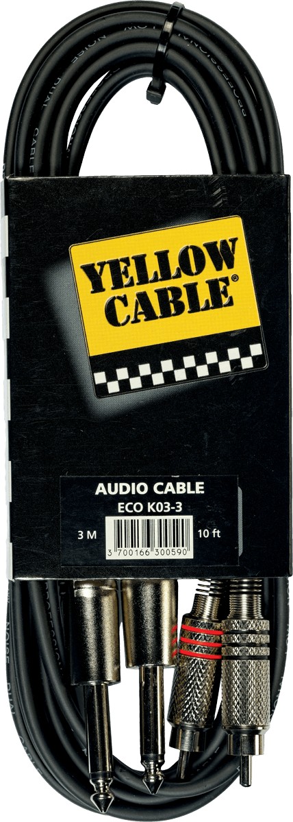 Yellow Cable AD04 Adaptateur Jack Stéréo Mâle - Mini Jack Stéréo