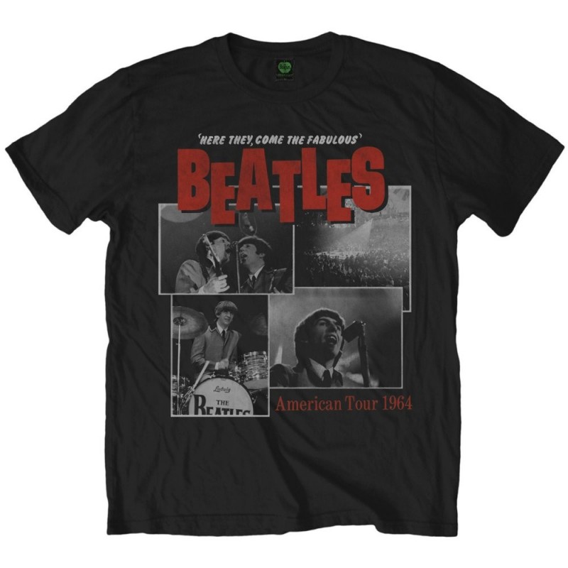 T-Shirt Homme The Beatles Here They Come Mens Black Taille M