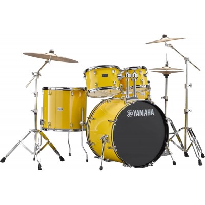 YAMAHA RYDEEN Fusion 20" Mellow Yellow + Hardware + Cymbales