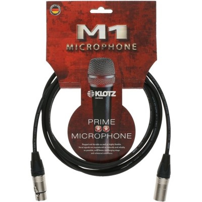 KLOTZ M1 CABLE MICROPHONE XLR / XLR Neutrik 20 M Noir