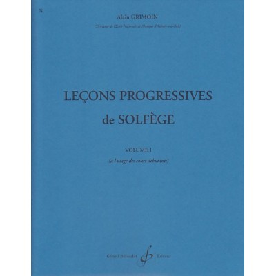 30 Leçons Progressive de Solfège Volume 1 Alain Grimoin