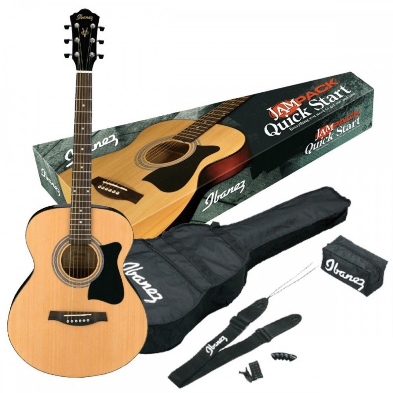 IBANEZ PACK GUITARE ACOUSTIQUE VC50NJP-NT Natural High Gloss
