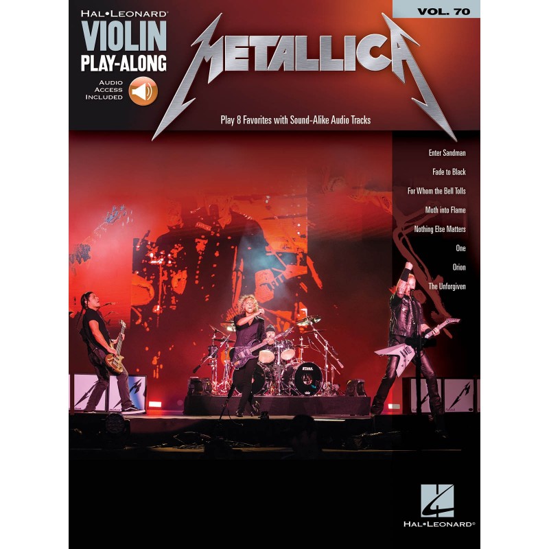 Violin Play Along Metallica Volume 70 + Audio Online