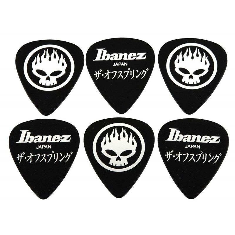 IBANEZ 6 MEDIATORS THE OFFSPRING HEAVY Black 1 mm