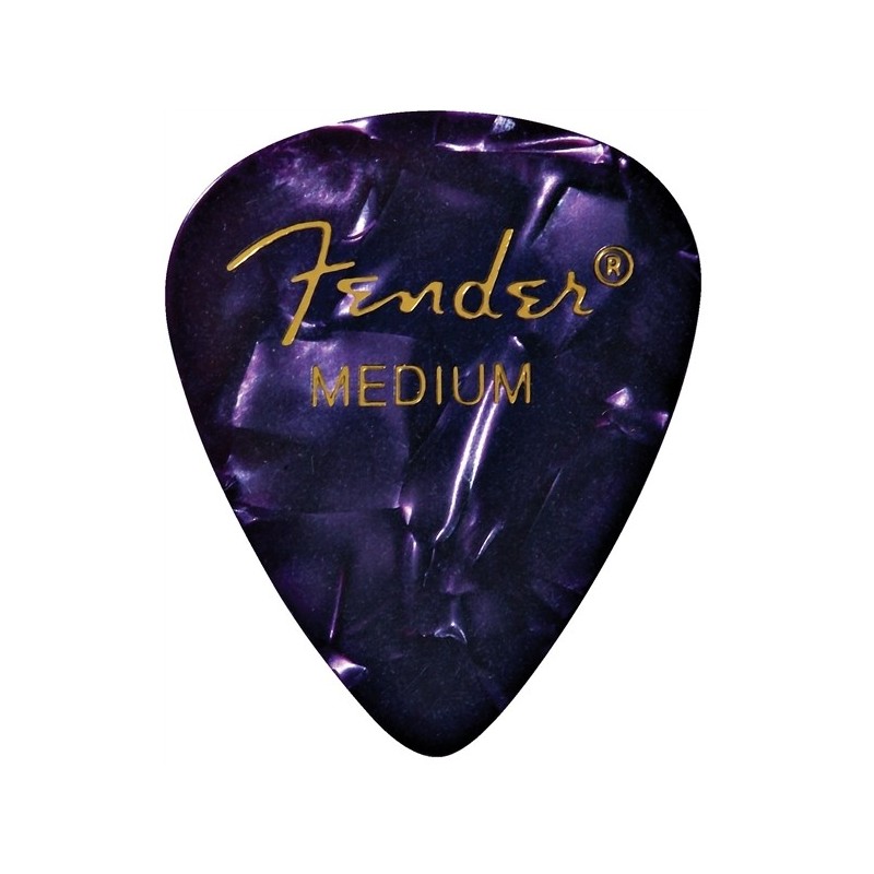 FENDER 12 Médiators Premium Celluloid Medium Purple