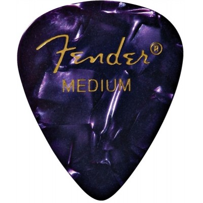 FENDER 12 Médiators Premium Celluloid Medium Purple