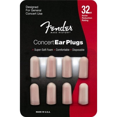 FENDER Concert Ear Plugs (4 Paires)