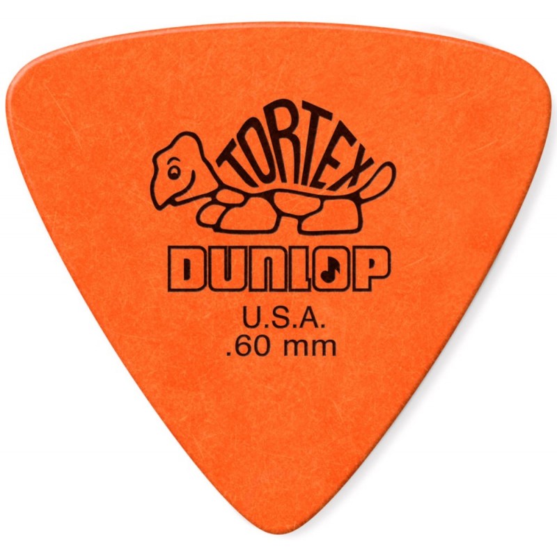 DUNLOP Médiator TORTEX Triangle 0,60 mm Orange