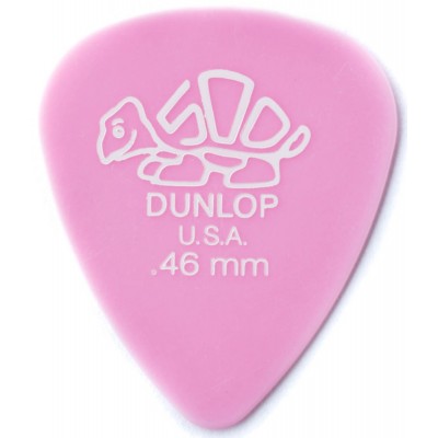 DUNLOP Médiator DELRIN Standard 0,46 mm Rose Pastel