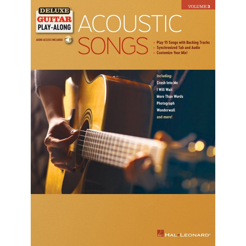 Deluxe Guitar Play Along Acoustic Songs Volume 3