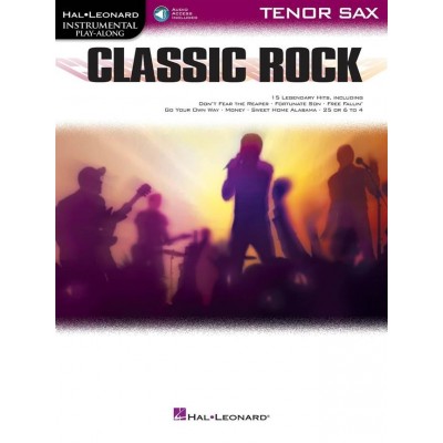 Instrumental Play Along Classic Rock Tenor Saxophone + Audio Online