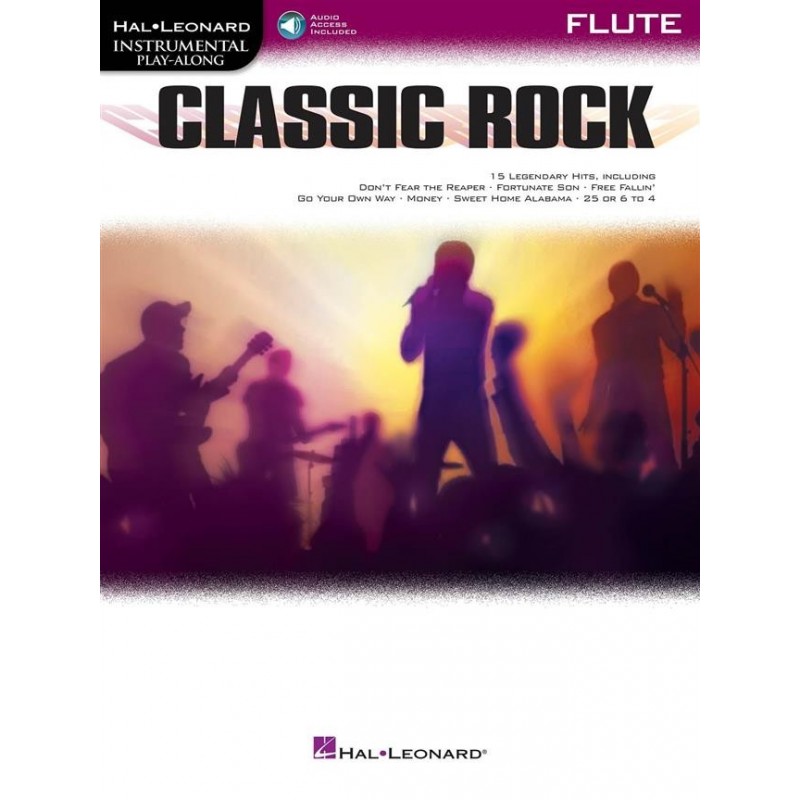 Instrumental Play Along Classic Rock Flute Traversiere + Audio Online