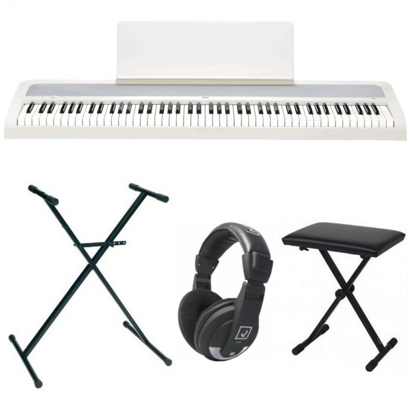PACK KORG B2 Blanc + Stand + Banquette + Casque