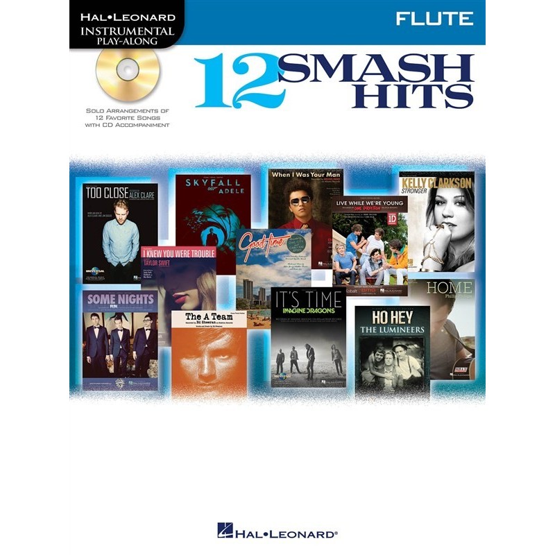 Instrumental Play-Along 12 Smash Hits Flûte Traversière + CD