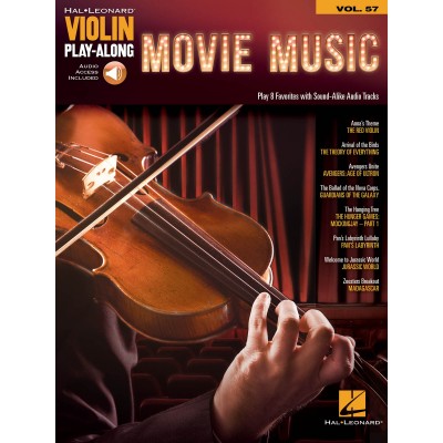 Violin Play Along Movie Music Volume 25 + Audio Online