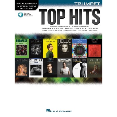Instrumental Play Along Top Hits Trompette + Audio Online