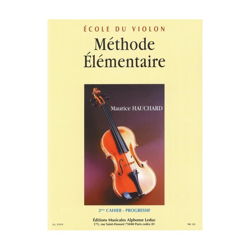 Methode Elementaire Volume 2 Violon Maurice Hauchard