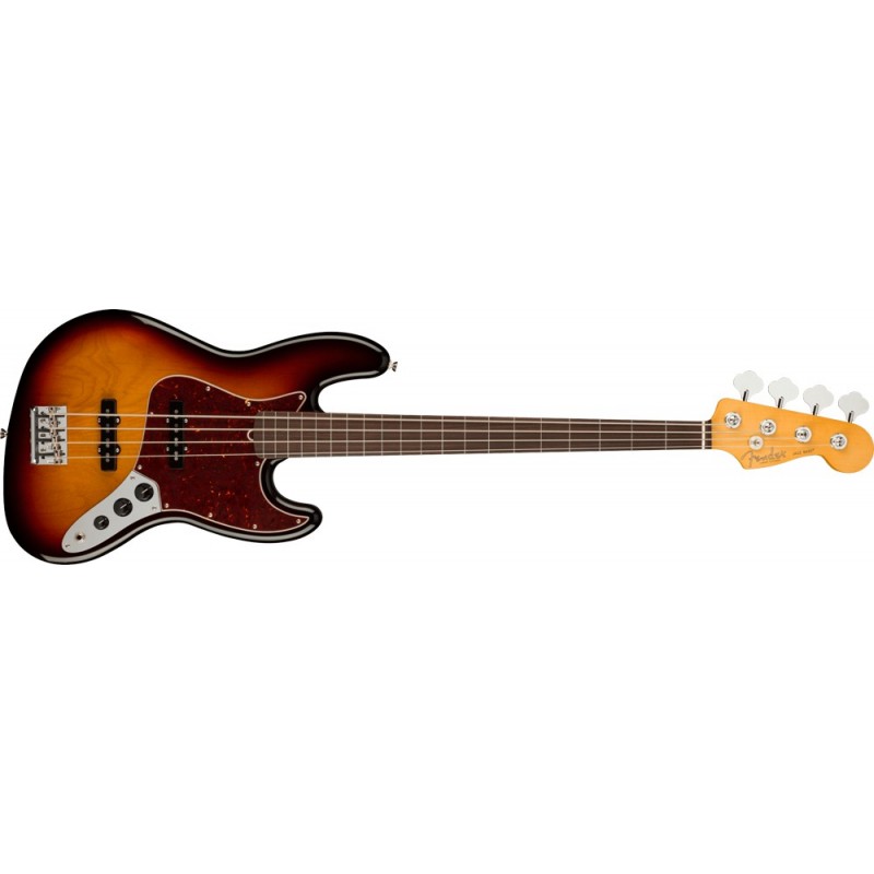 FENDER American Professional II Jazz Bass Fretless 3-Color Sunburst Rosewood