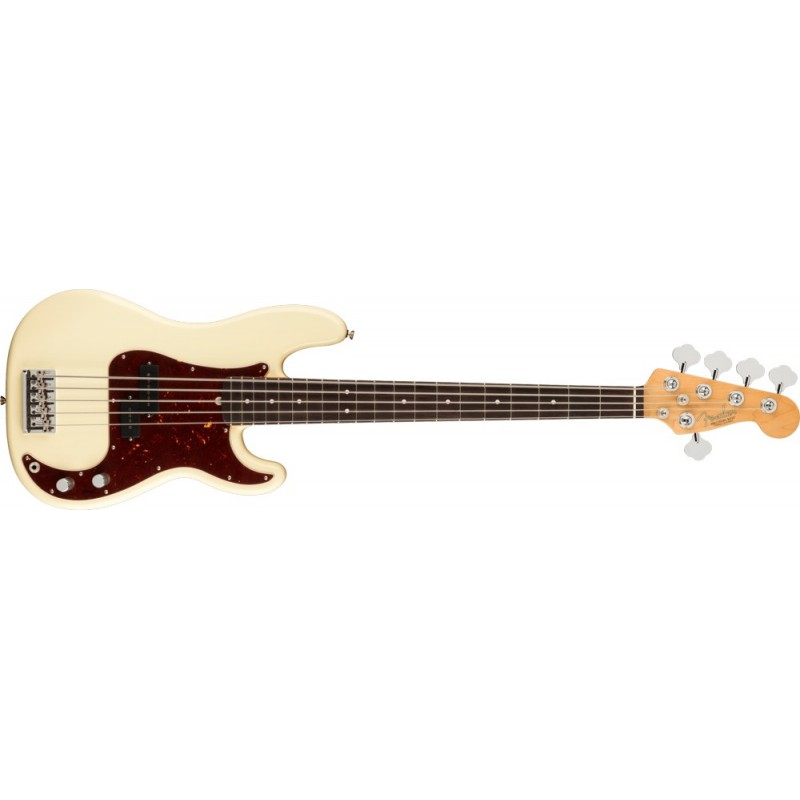 FENDER American Professional II Precision Bass V Olympic White Rosewood