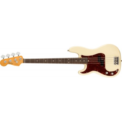 FENDER American Professional II Precision Bass Olympic White Rosewood Gaucher