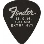 FENDER 12 Médiators Dura Tone Delrin Black 1,21 mm