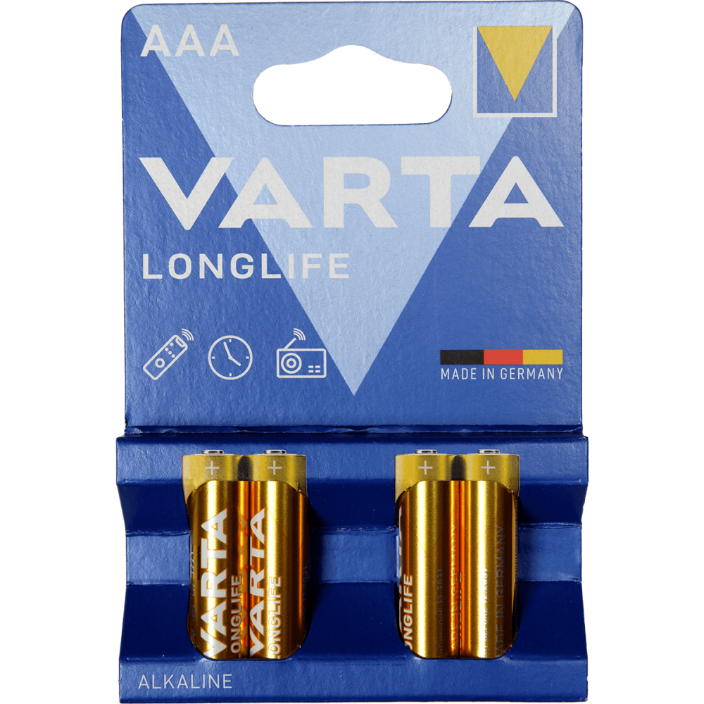 VARTA LONGLIFE 4 Piles Alcalines LR03/AAA