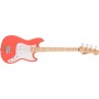 SQUIER Sonic Bronco Bass Tahitian Coral Maple