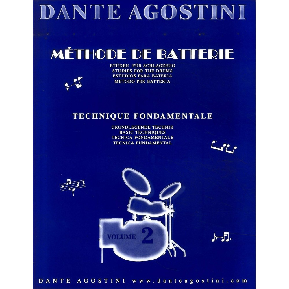 Agostini Méthode de batterie Volume 2 Technique Fondamentale