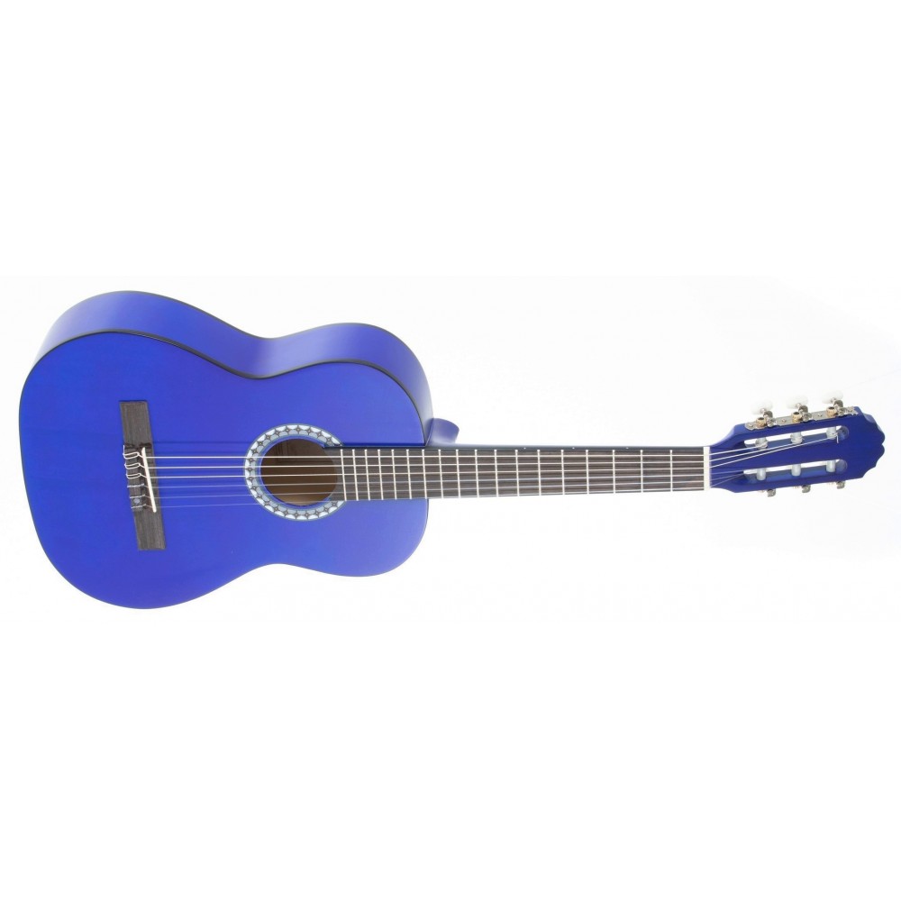 GEWA PURE Guitare Classique 1/2 Bleu Transparent