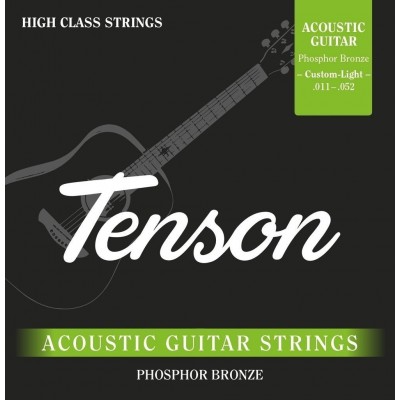 TENSON Acoustic Guitar Phosphore Bronze Custom Light 11-52