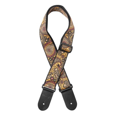 STAGG Sangle Nylon Paisley1 Orange