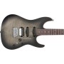 IBANEZ TQM2-CUF Tom Quayle Charcoal Black Burst Flat