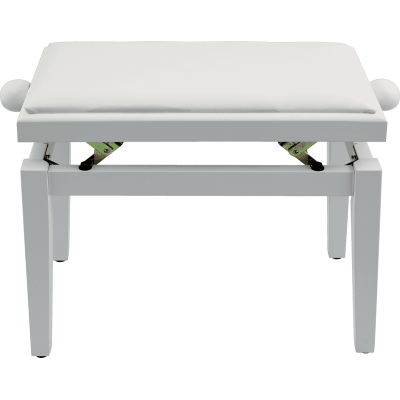 QUIKLOK Banquette Piano Blanc Satiné Assise Simili