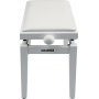 QUIKLOK Banquette Piano Blanc Satiné Assise Simili