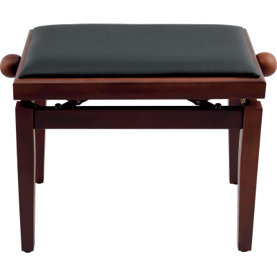 QUIKLOK Banquette Piano Acajou Satiné Assise Simili