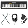 Pack CASIO CT-S100 Noir + Stand + Casque + Alimentation Secteur