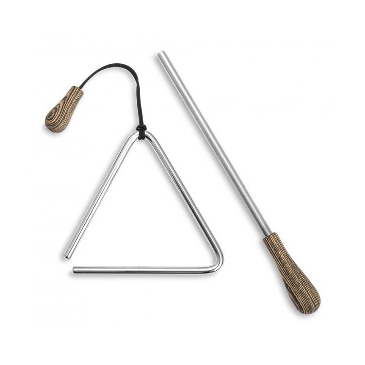 ROHEMA Triangle Acier 10 cm + Baguette