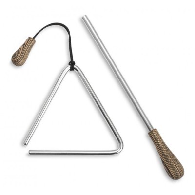 ROHEMA Triangle Acier 10 cm + Baguette