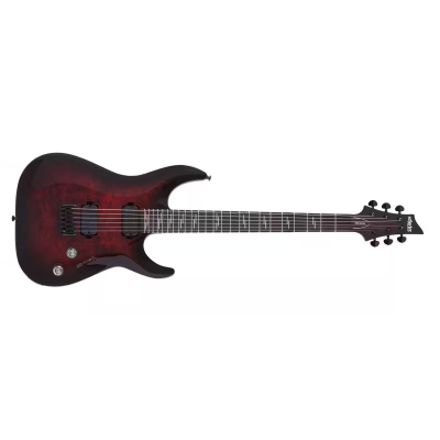 SCHECTER Omen Elite 6 Black Cherry Burst