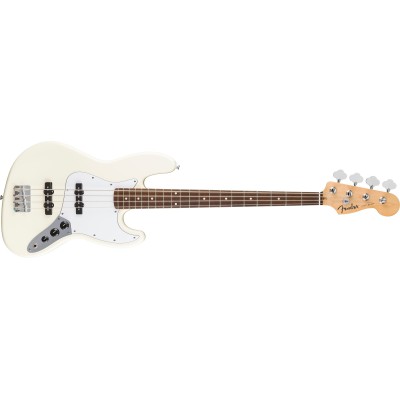 FENDER Standard Jazz Bass Olympic White Laurel