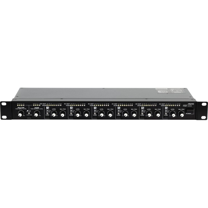 ALGAM AUDIO Mixeur 6-en-2 / Splitter 2-en-6 rackable