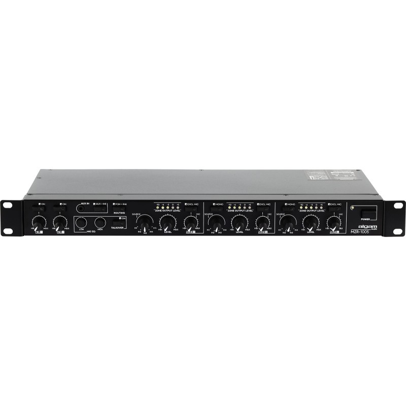 ALGAM AUDIO Mixeurs / zoneurs - 5 entrées stéréo, 3 zones rackable