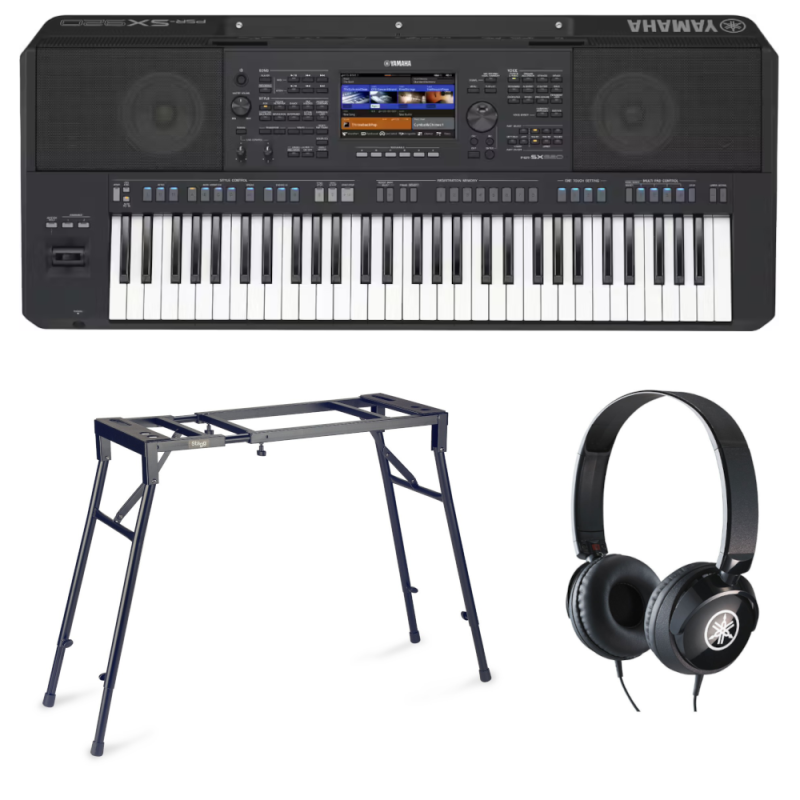 Pack YAMAHA PSR-SX920 + Support Clavier Table + Casque Yamaha