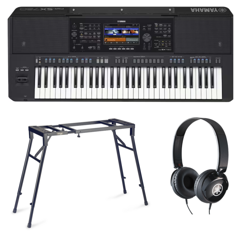 Pack YAMAHA PSR-SX720 + Stand Clavier Table + Casque Yamaha