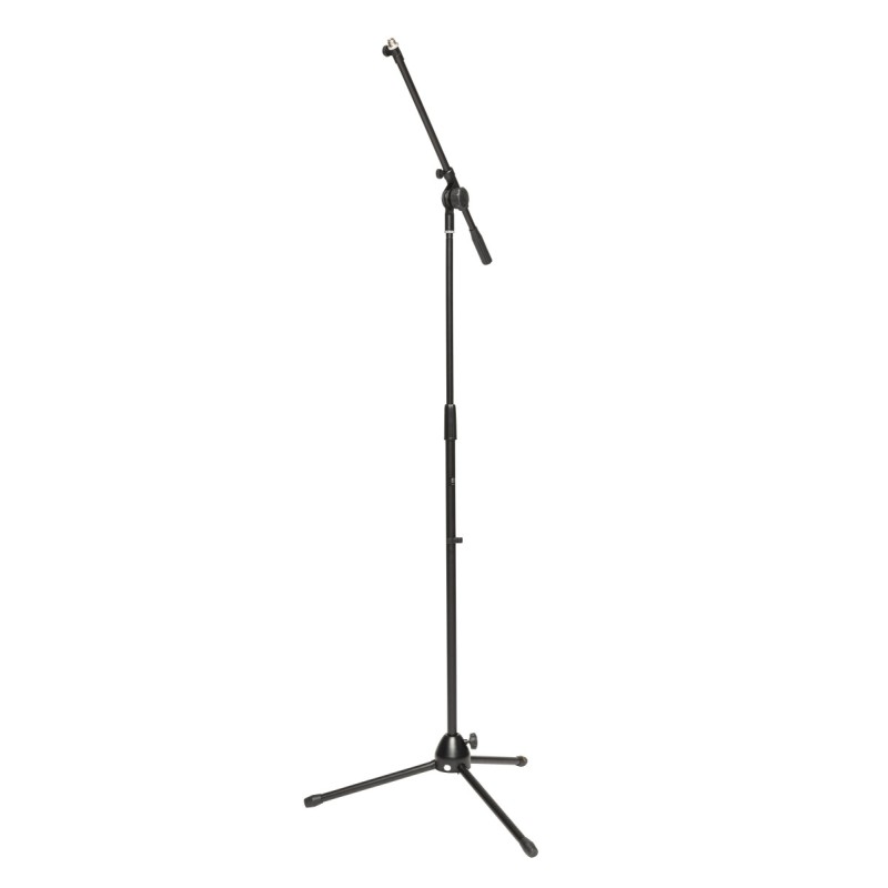 STAGG Pied de Micro + Perche Télescopique Noir