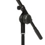STAGG Pied de Micro + Perche Télescopique Noir