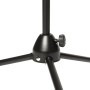 STAGG Pied de Micro + Perche Télescopique Noir