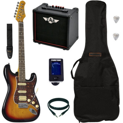 Pack Guitare Electrique EKO ST350 HSS Sunburst