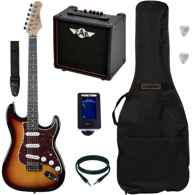 Pack Guitare Electrique EKO ST-100 Sunburst